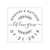 愛の成長素朴の日を自分で結婚作成 ラバースタンプ (インプリント)