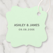 愛の成長結婚の贈り物ラベルメッセージカード フェイバータグ (裏面)