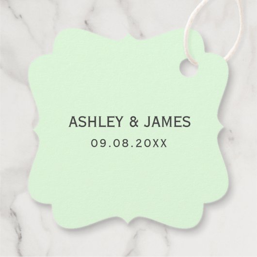 愛の成長結婚の贈り物ラベルメッセージカード フェイバータグ (裏面)