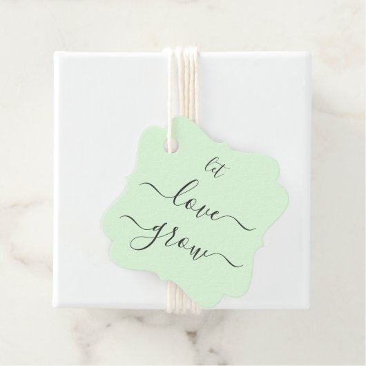 愛の成長結婚の贈り物ラベルメッセージカード フェイバータグ (インサイチュ)