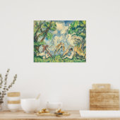 愛の戦い – ポール・セザンヌファインアート ポスター (キッチン)