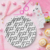 愛の手描きの季節 ペーパープレート (パーティー)