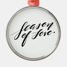 愛の手描きの季節 メタルオーナメント