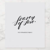 愛の手描きの季節 ワインラベル (シングルラベル)