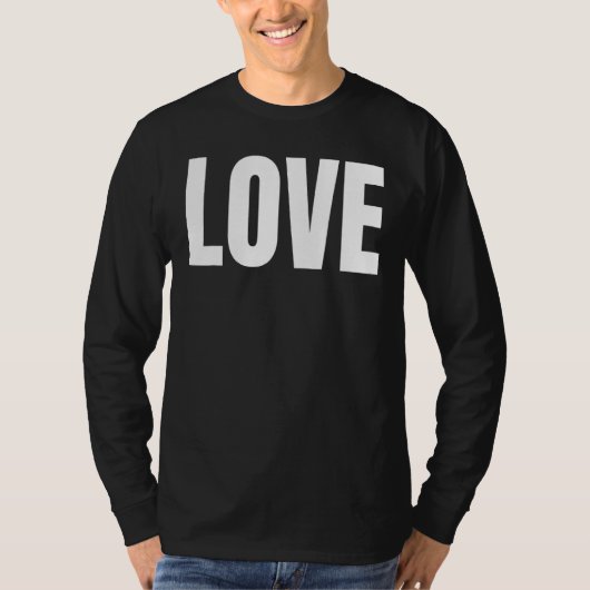 愛の手書き愛 Tシャツ (正面)