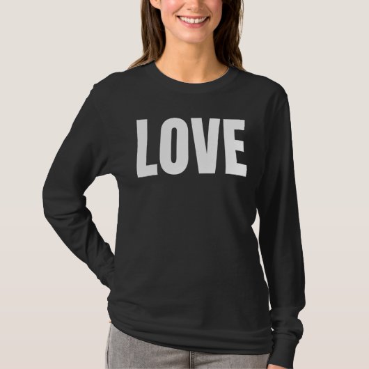 愛の手書き愛 Tシャツ (正面)