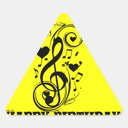 愛の手紙、永遠のあなたのもの_ 三角形シール (正面)