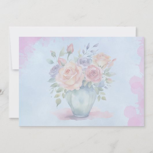 愛の手紙 私の妻へ ノートカード (裏面)