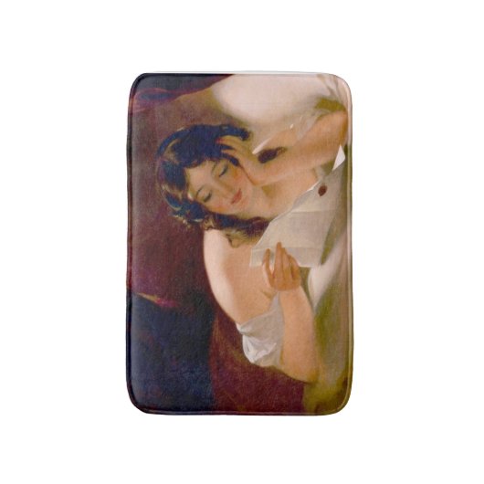 愛の手紙(Thomas Sully) バスマット (正面縦)