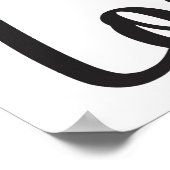 愛の手編みラベル ポスター (角)