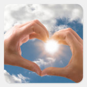 愛の手 スクエアシール (正面)