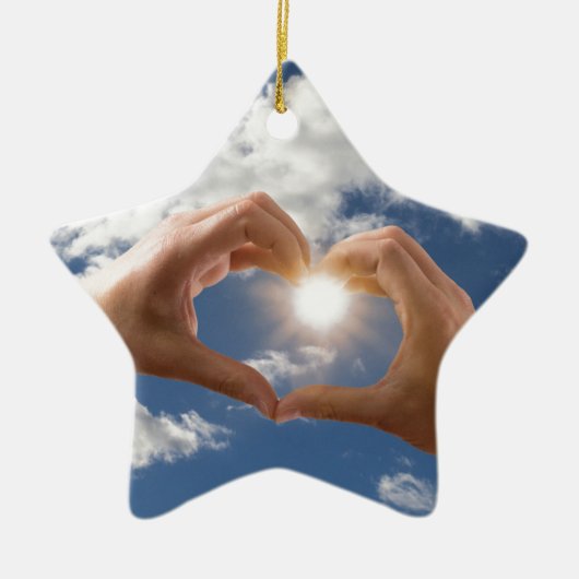 愛の手 セラミックオーナメント (正面)