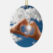 愛の手 セラミックオーナメント (右)