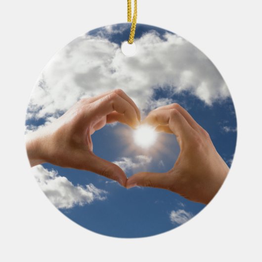 愛の手 セラミックオーナメント (正面)