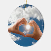 愛の手 セラミックオーナメント (左)