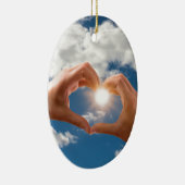 愛の手 セラミックオーナメント (右)