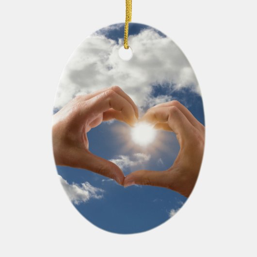 愛の手 セラミックオーナメント (正面)
