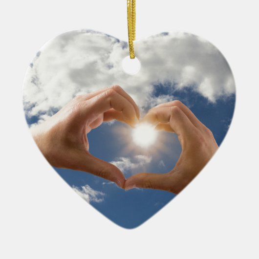 愛の手 セラミックオーナメント (正面)