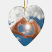 愛の手 セラミックオーナメント (左)