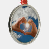 愛の手 メタルオーナメント (右)