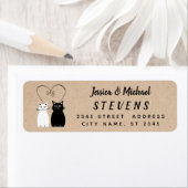 愛の技おもしろい術で愛らしい可愛らしい猫 ラベル (インサイチュ)