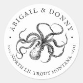 愛の抱擁 |差出人住所 ラウンドシール (正面)