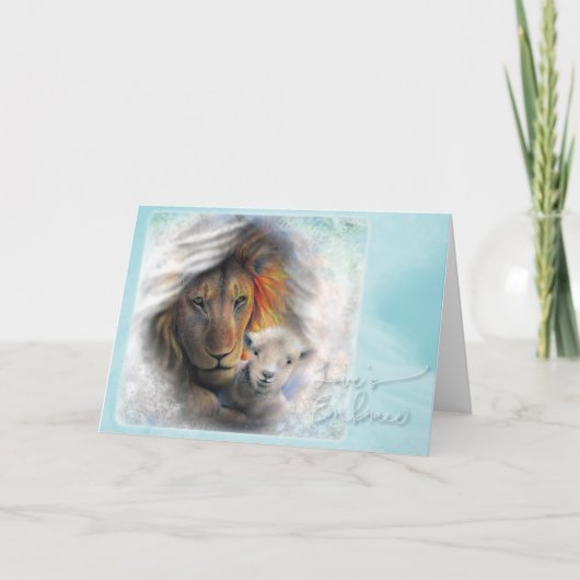 「愛の抱擁」折り畳まれたグリーティングカード カード (正面)