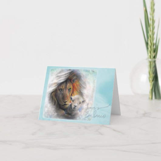 「愛の抱擁」折り畳みノートカード ノートカード (正面)