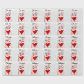 愛の指のレズビアン人々は私のバレンタイン ラッピングペーパー (フラット)