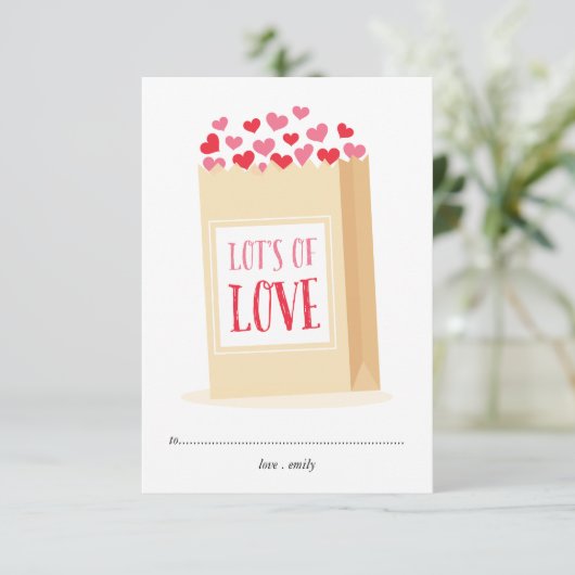 愛の教室のバレンタインデーのカードがたくさん 招待状 (スタンド正面)