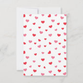 愛の教室のバレンタインデーのカードがたくさん 招待状 (裏面)