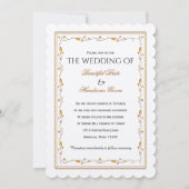 愛の数え方を教えて。タイポグラフィ ポエトリー ウェディング 招待状 (裏面)