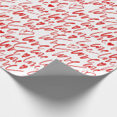 愛の文字が素敵な手書きのLOVE ラッピングペーパー (角)