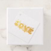 愛の文字はっきりしたブロック文字の水色 フェイバータグ (箱)