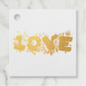 愛の文字はっきりしたブロック文字の水色 フェイバータグ (正面)