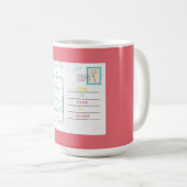 愛の断片とマグカップ。 コーヒーマグカップ (正面右)