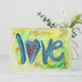 愛の新鮮な春招待状または発表 招待状 (スタンド正面)