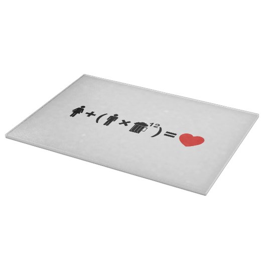 愛の方程式男性へ カッティングボード (角)
