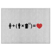 愛の方程式男性へ カッティングボード (正面)