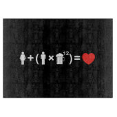 愛の方程式男性へ カッティングボード (正面)