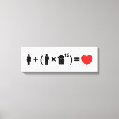 愛の方程式男性へ キャンバスプリント (正面)