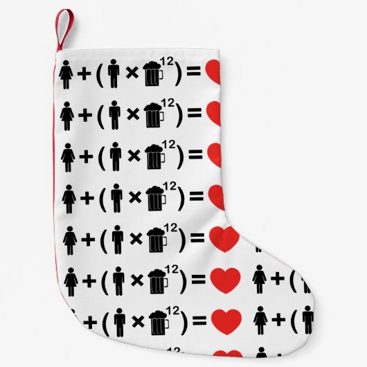 愛の方程式男性へ スモールクリスマスストッキング (正面)