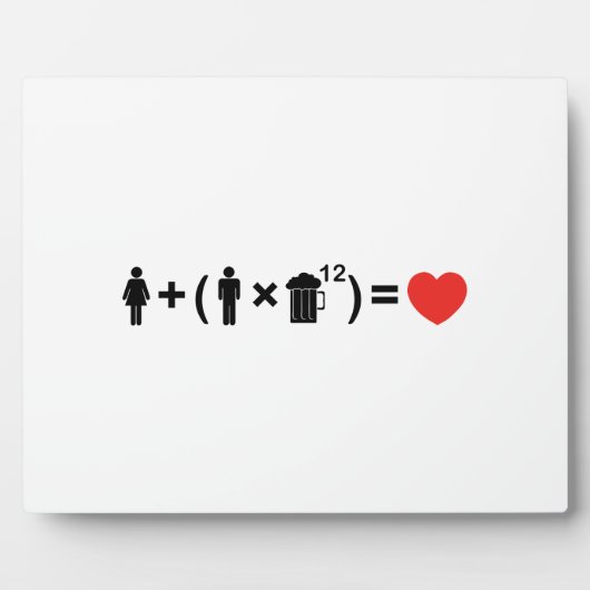 愛の方程式男性へ フォトプラーク (正面)