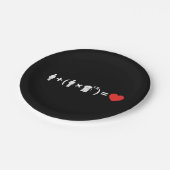 愛の方程式男性へ ペーパープレート (アングル)