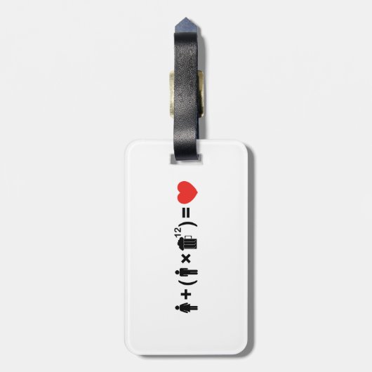 愛の方程式男性へ ラゲッジタグ (裏面縦)