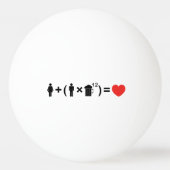 愛の方程式男性へ 卓球ボール (正面)