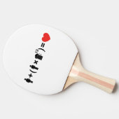 愛の方程式男性へ 卓球ラケット (横)