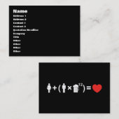 愛の方程式男性へ 名刺 (正面/裏面)