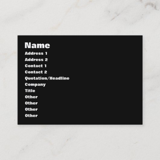 愛の方程式男性へ 名刺 (正面)