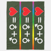 愛の方程式 フリースブランケット (正面)